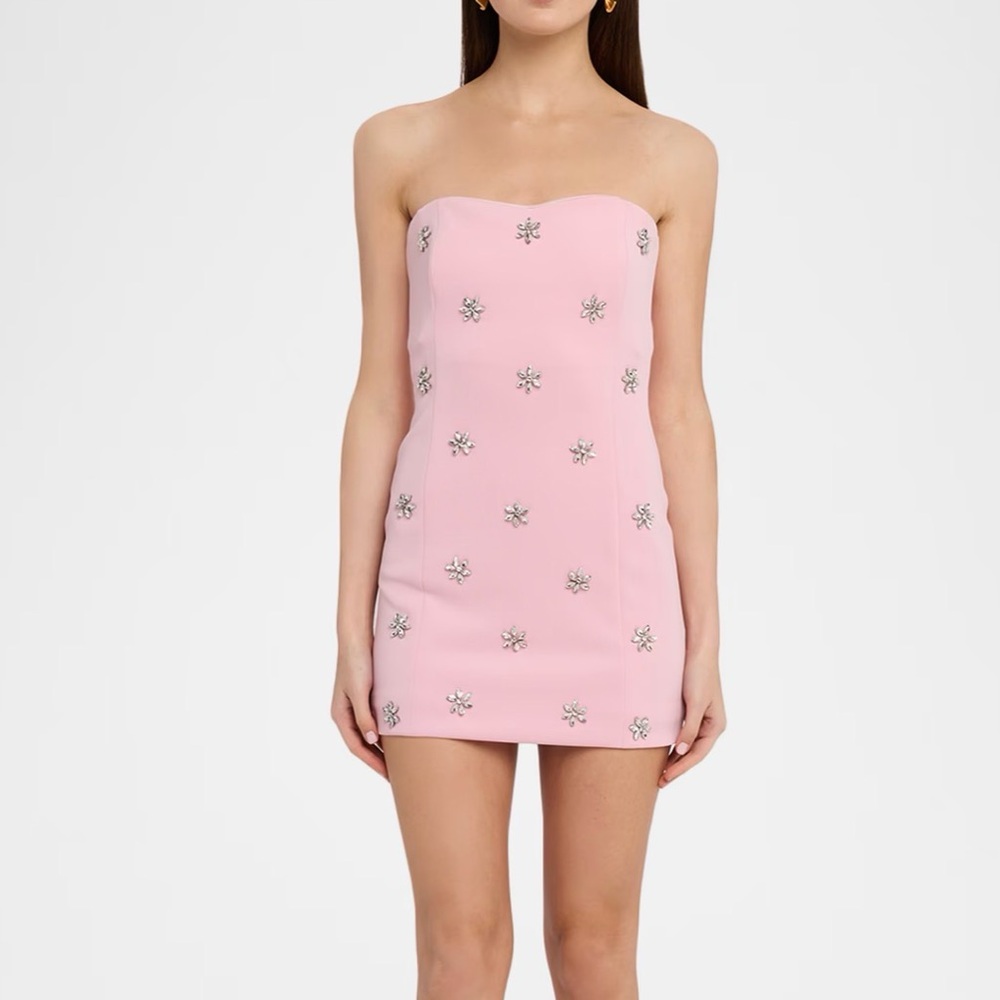 Generation Love Pixie Strapless Crystal-Embellished Mini Dress